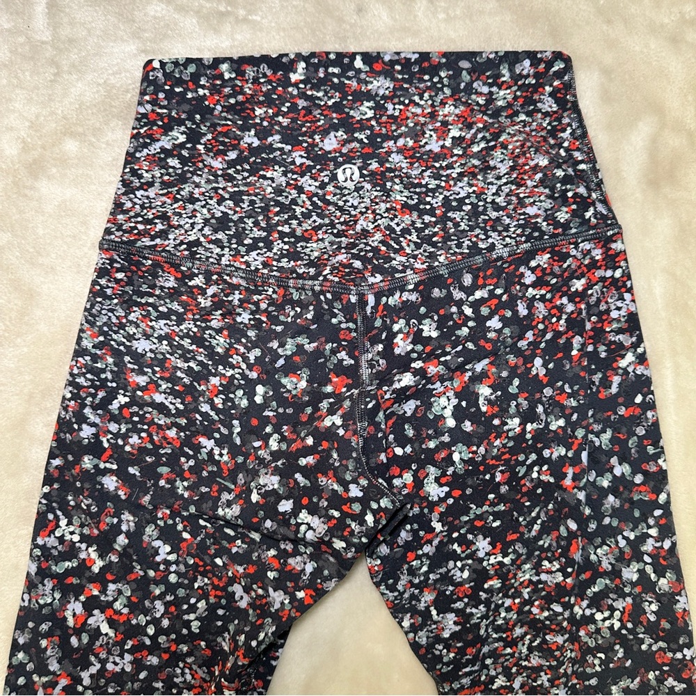 Lululemon Athletica Multicolor Patterned High Rise Leggings Size 4